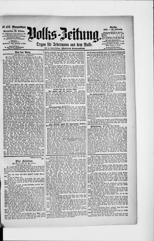 Volks-Zeitung vom 25.10.1894