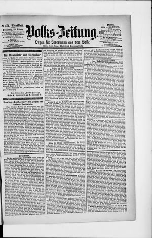Volks-Zeitung vom 25.10.1894