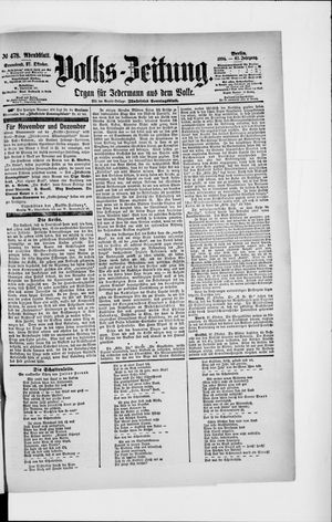 Volks-Zeitung vom 27.10.1894