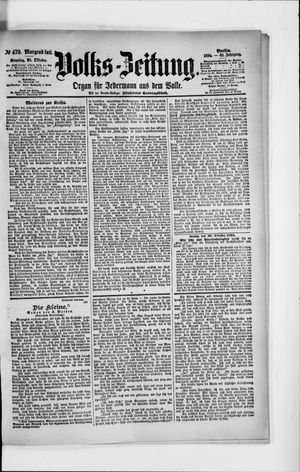 Volks-Zeitung vom 28.10.1894