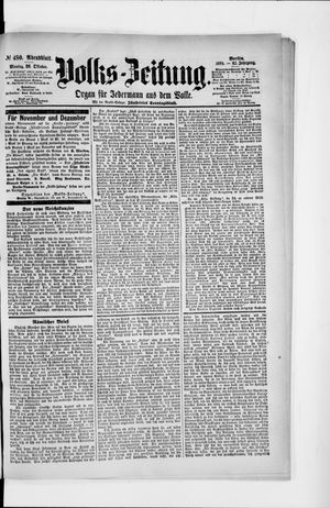 Volks-Zeitung vom 29.10.1894