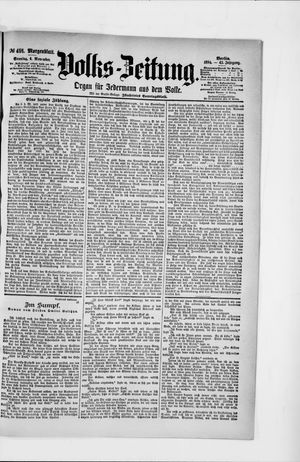 Volks-Zeitung vom 04.11.1894
