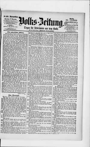 Volks-Zeitung vom 06.11.1894