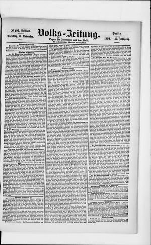 Volks-Zeitung vom 06.11.1894