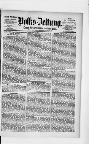 Volks-Zeitung vom 06.11.1894