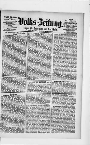Volks-Zeitung vom 07.11.1894