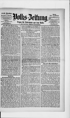 Volks-Zeitung vom 08.11.1894