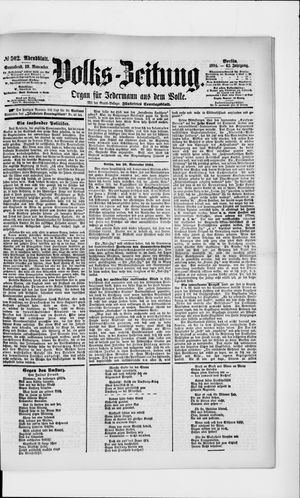 Volks-Zeitung on Nov 10, 1894