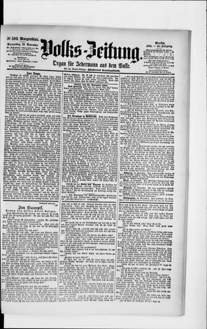 Volks-Zeitung vom 15.11.1894