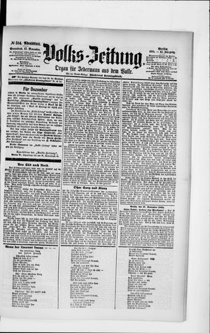 Volks-Zeitung vom 17.11.1894