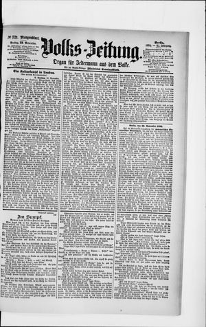 Volks-Zeitung vom 23.11.1894