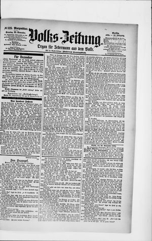 Volks-Zeitung vom 25.11.1894