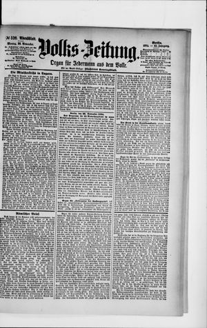 Volks-Zeitung vom 26.11.1894