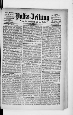 Volks-Zeitung vom 30.11.1894