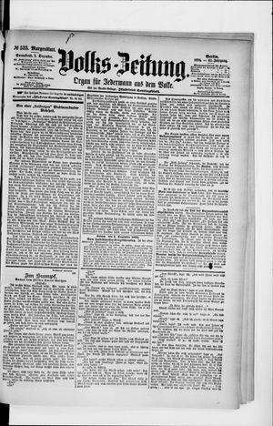 Volks-Zeitung vom 01.12.1894