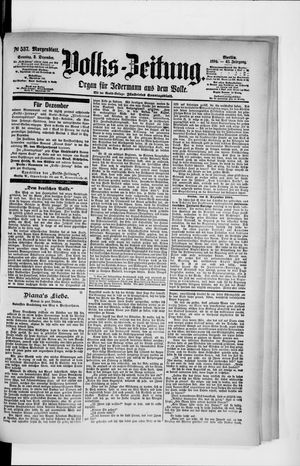 Volks-Zeitung vom 02.12.1894