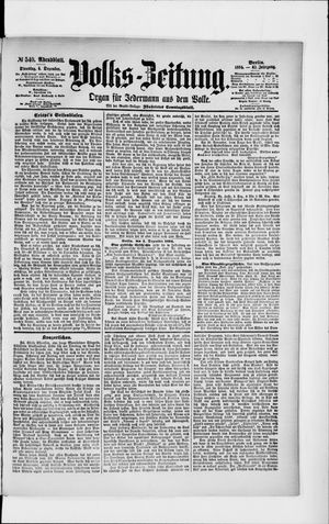 Volks-Zeitung vom 04.12.1894