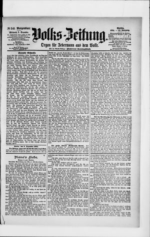 Volks-Zeitung vom 05.12.1894
