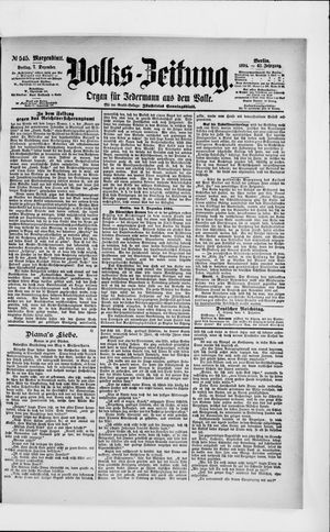 Volks-Zeitung vom 07.12.1894