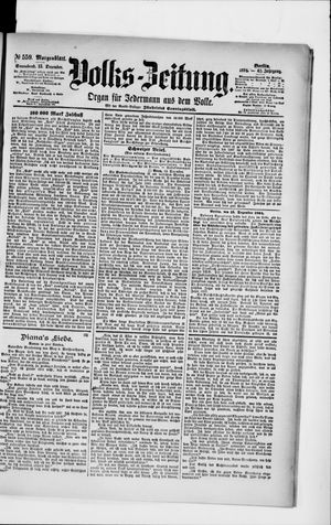 Volks-Zeitung vom 15.12.1894