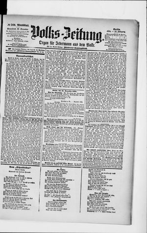 Volks-Zeitung vom 15.12.1894
