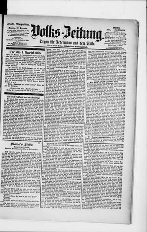 Volks-Zeitung vom 16.12.1894