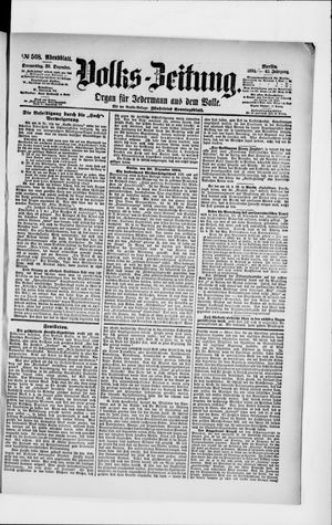 Volks-Zeitung vom 20.12.1894
