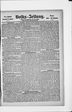 Volks-Zeitung vom 08.01.1895