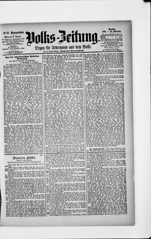 Volks-Zeitung vom 09.01.1895