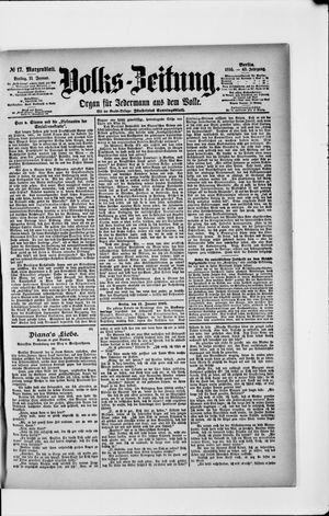 Volks-Zeitung vom 11.01.1895