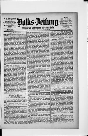 Volks-Zeitung vom 13.01.1895