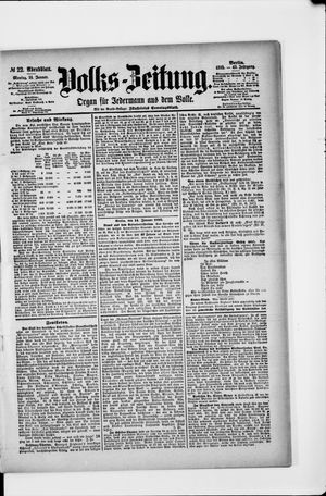 Volks-Zeitung on Jan 14, 1895