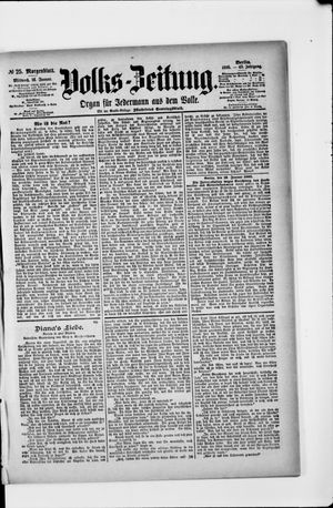 Volks-Zeitung vom 16.01.1895