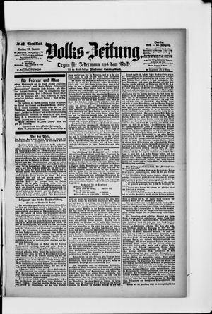 Volks-Zeitung vom 25.01.1895