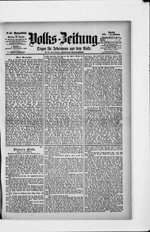 Volks-Zeitung on Jan 27, 1895