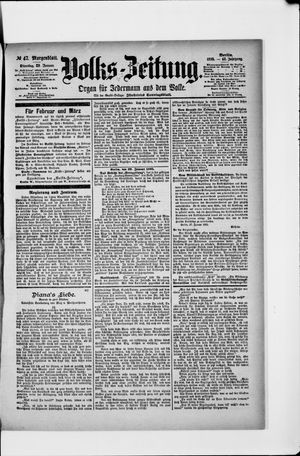 Volks-Zeitung on Jan 29, 1895