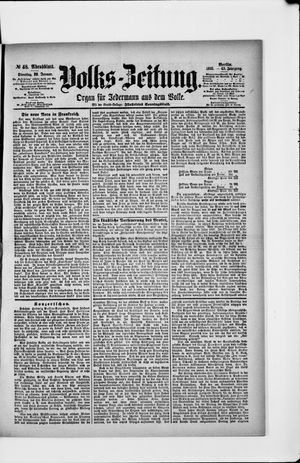 Volks-Zeitung vom 29.01.1895