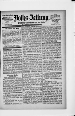 Volks-Zeitung vom 30.01.1895