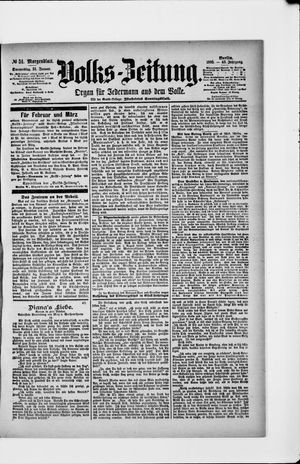 Volks-Zeitung vom 31.01.1895
