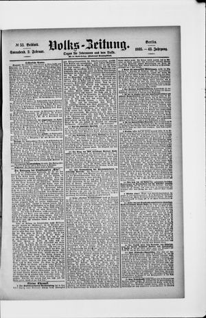 Volks-Zeitung vom 02.02.1895