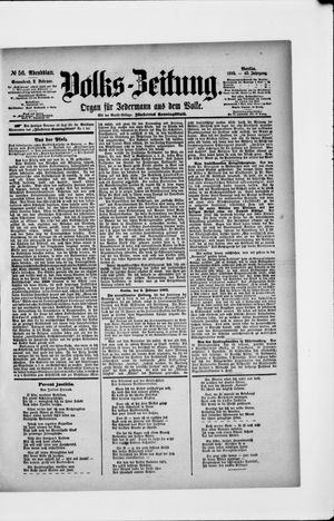 Volks-Zeitung on Feb 2, 1895