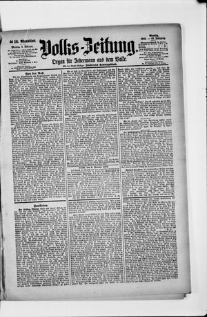 Volks-Zeitung vom 04.02.1895