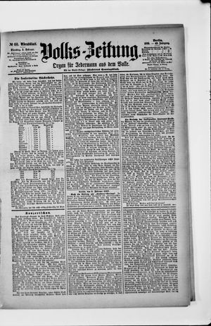 Volks-Zeitung vom 05.02.1895