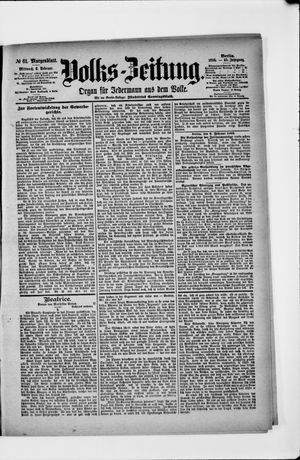 Volks-Zeitung vom 06.02.1895