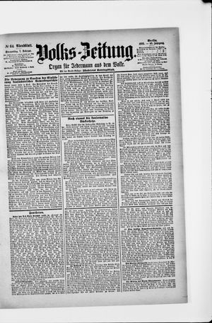 Volks-Zeitung vom 07.02.1895
