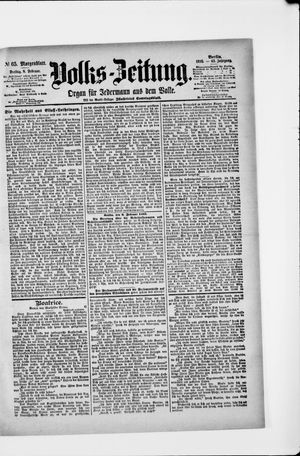Volks-Zeitung vom 08.02.1895
