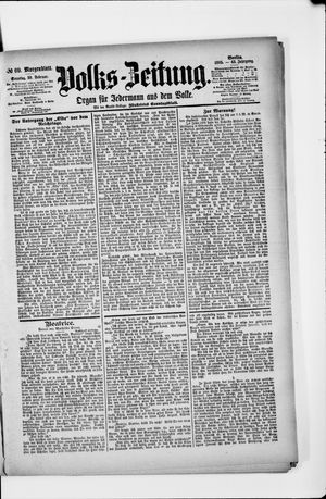 Volks-Zeitung vom 10.02.1895