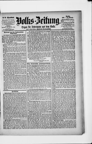Volks-Zeitung vom 14.02.1895