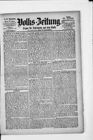 Volks-Zeitung vom 18.02.1895