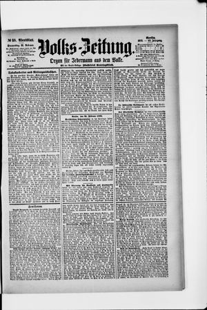 Volks-Zeitung vom 21.02.1895